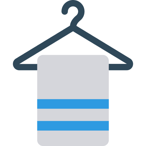 Towel hanger clothing dress icon