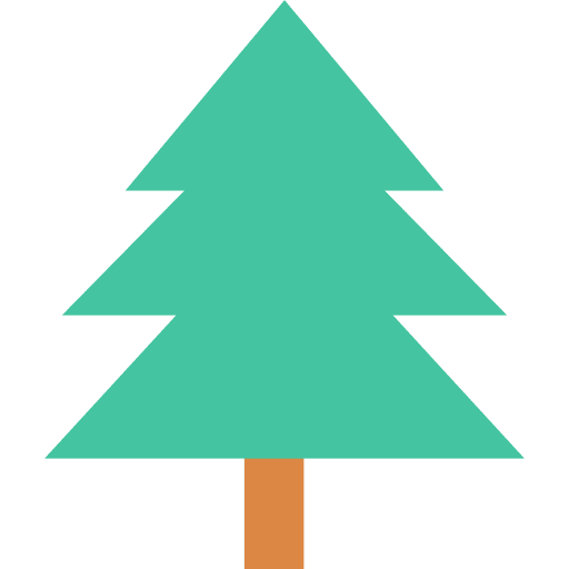 Tree nature forest woods icon