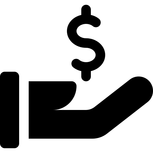 Dollar business and finance incomes coin icon