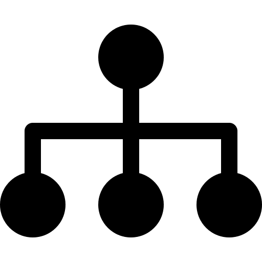 Hierarchy order organized hierarchical structure icon