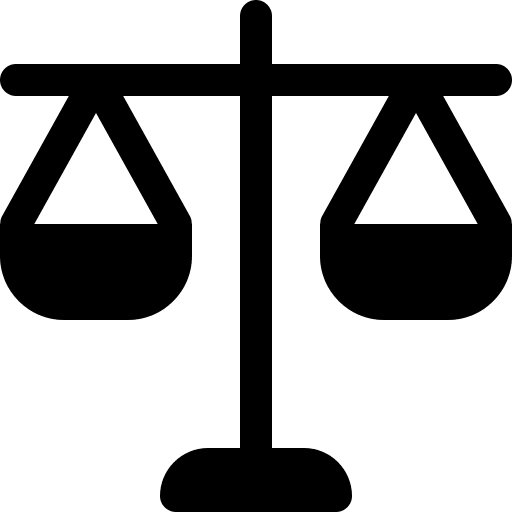 Justice justice scale regulatory laws icon
