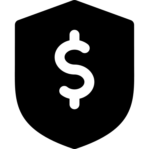 Shield business and finance money banking icon