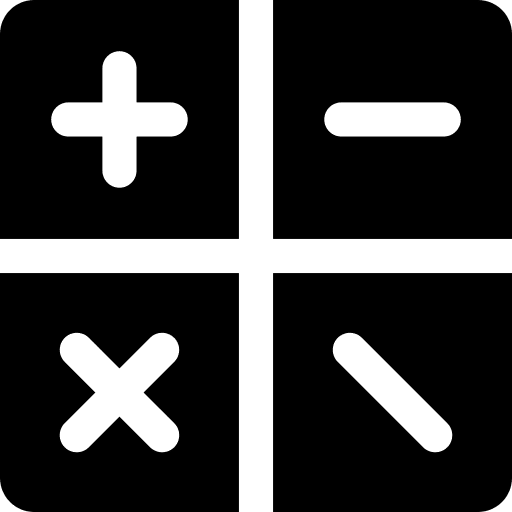 Calculator business and finance calculator technological icon