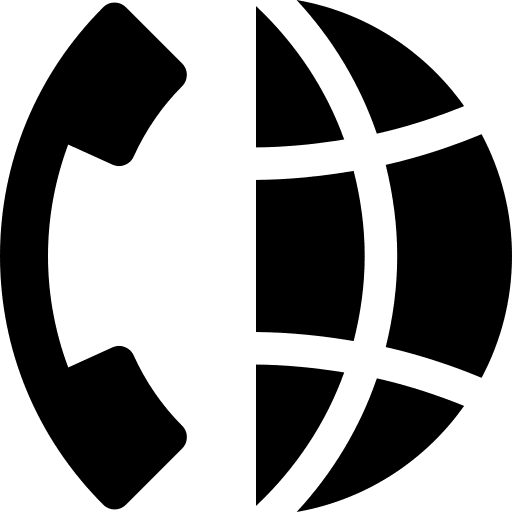 International call calling earth international icon