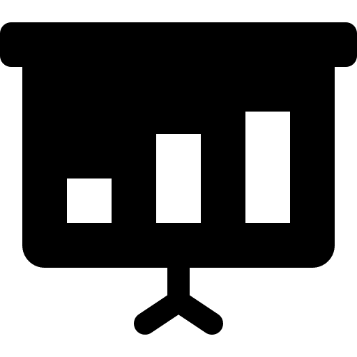 Presentation business and finance chart statistics icon