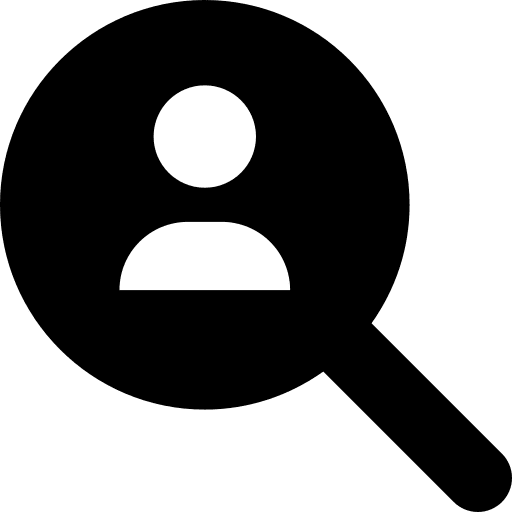 Search user missing magnifying glass icon