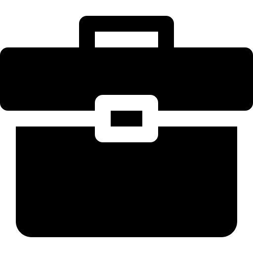 Suitcase bag briefcase business icon