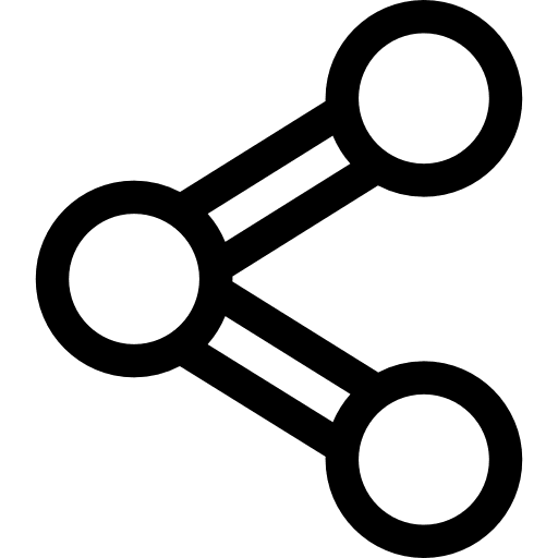 Share social media multimedia connector icon