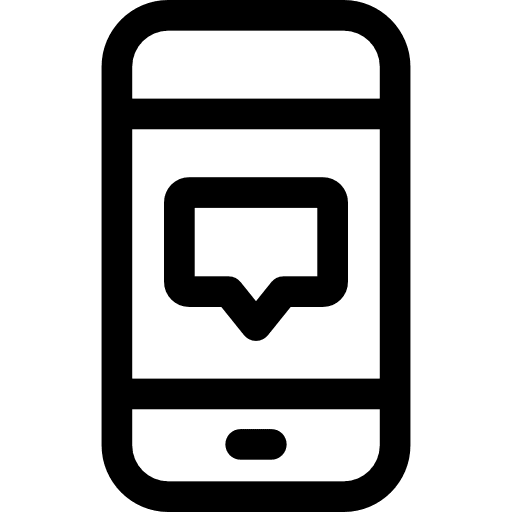 Smartphone technology communications touch screen icon