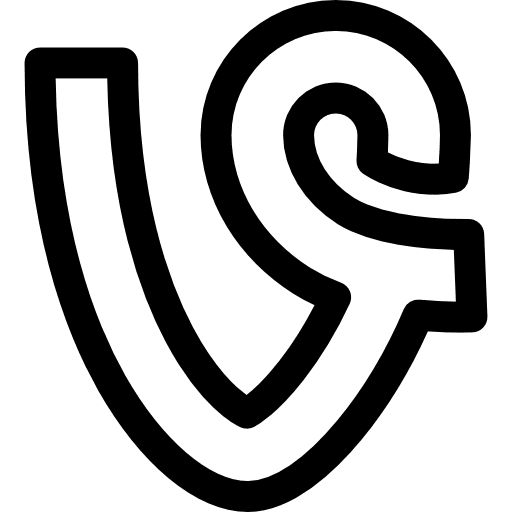 Vine social media vine brands and logotypes icon