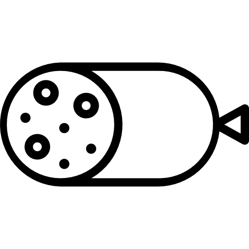 Sausage pork food and restaurant butcher icon