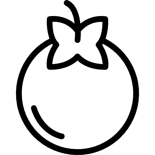 Tomato healthy food food and restaurant organic icon