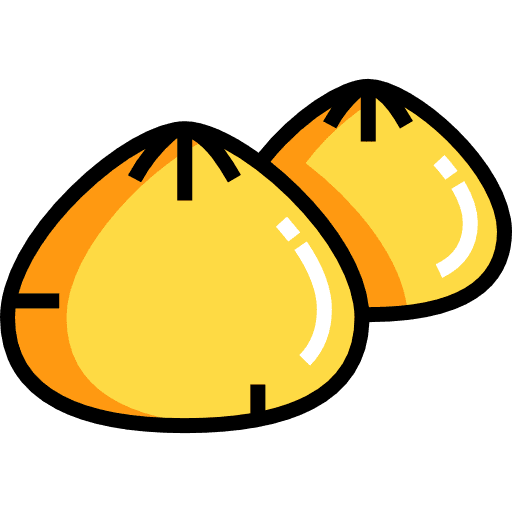 Dumpling dessert food and restaurant german icon