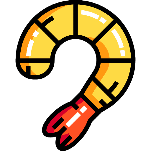 Shrimp animal shellfish sea life icon