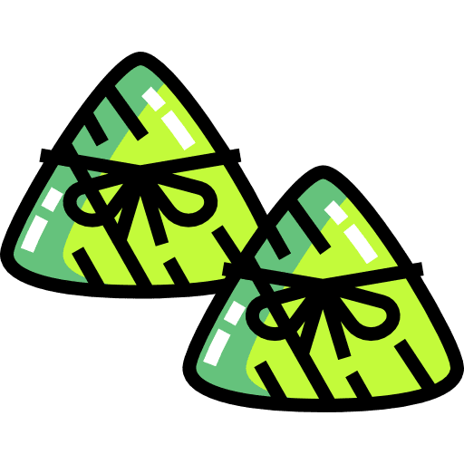 Zongzi nutrition chinese food rice icon