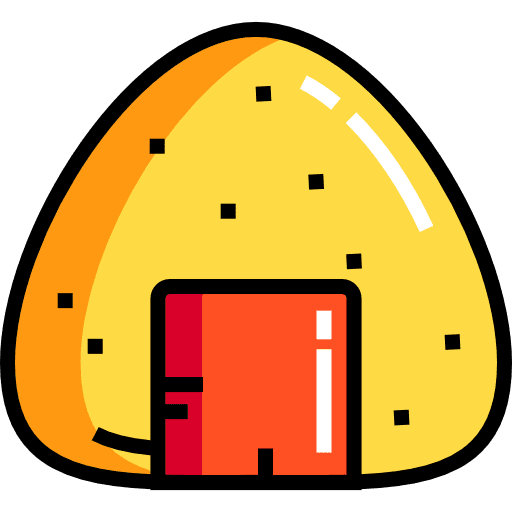 Onigiri snack oriental japan icon