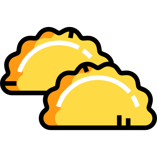 Pasty oriental pasty chinese food icon