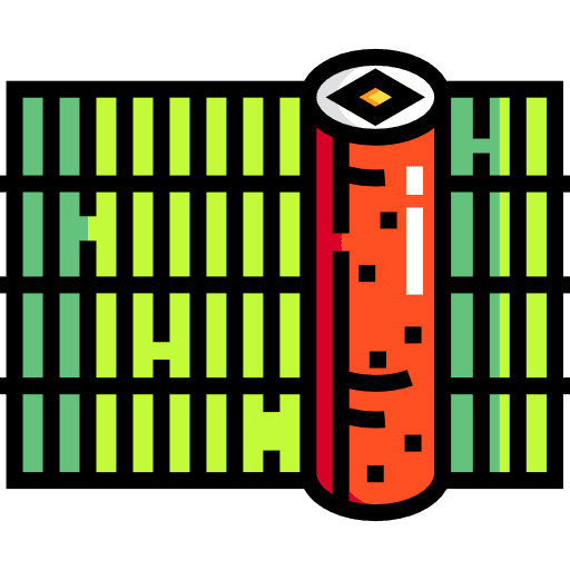 Sushi prawn food raw icon