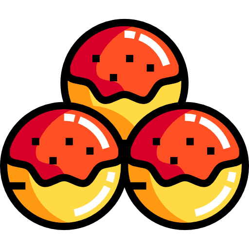 Takoyaki asian food food and restaurant octopus icon