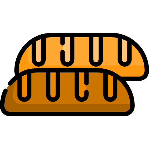 Bread food and restaurant handmade foods icon