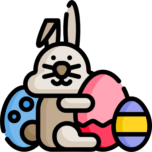 Easter bunny mammal easter bunny pet icon