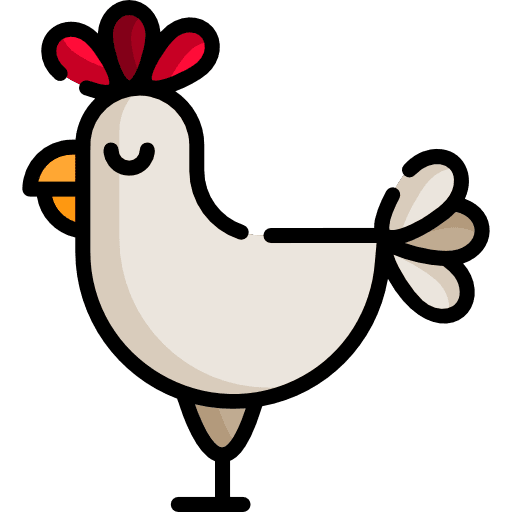 Hen hen animal kingdom farm icon
