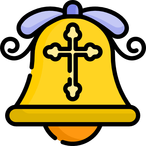 Bell music and multimedia alert tools and utensils icon