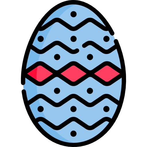 Easter egg hearts eggs love icon