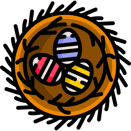 Easter eggs egg eggs hearts icon