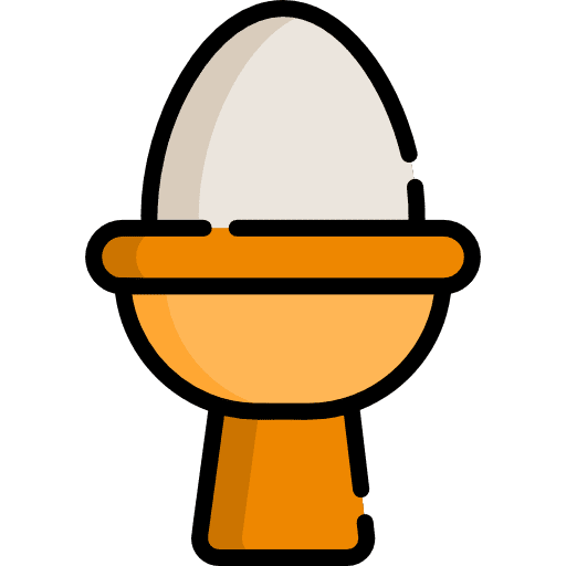 Boiled egg boiled organic food icon