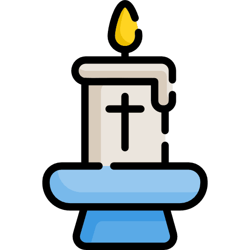Candle candle birthday and party ornamental icon