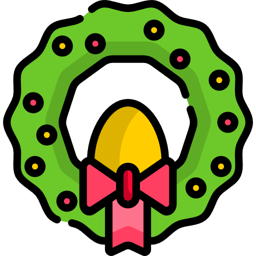 Wreath decoration wreath bow icon