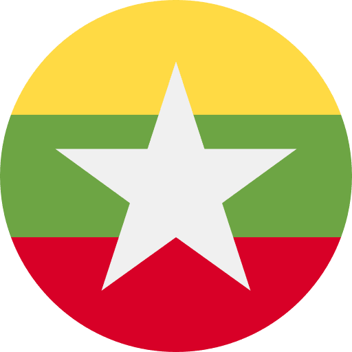 Myanmar flag country nation icon