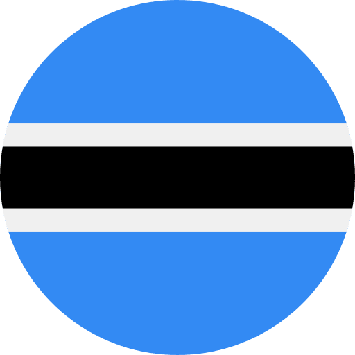 Botswana country world flag icon