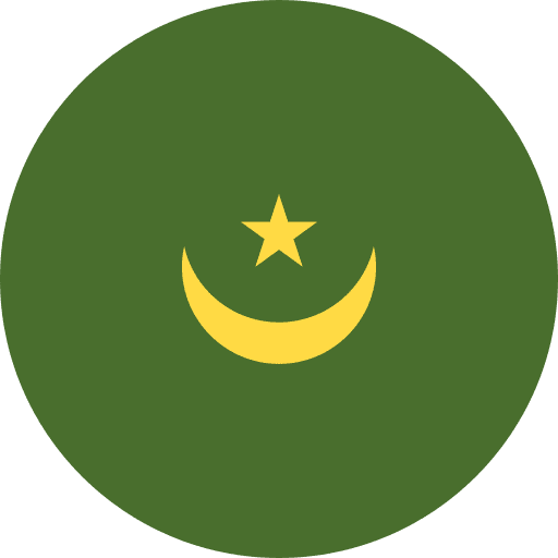 Mauritania world country nation icon
