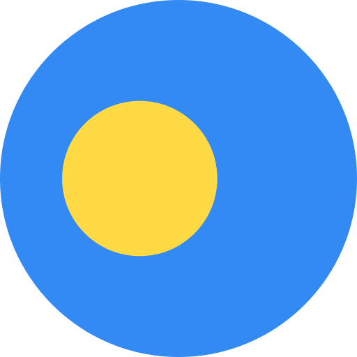 Palau nation palau flags icon