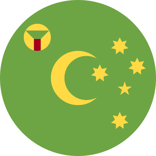 Cocos island nation cocos island world icon