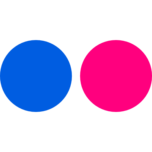 Flickr brand logotype social network icon Flickr brand logotype social network icon