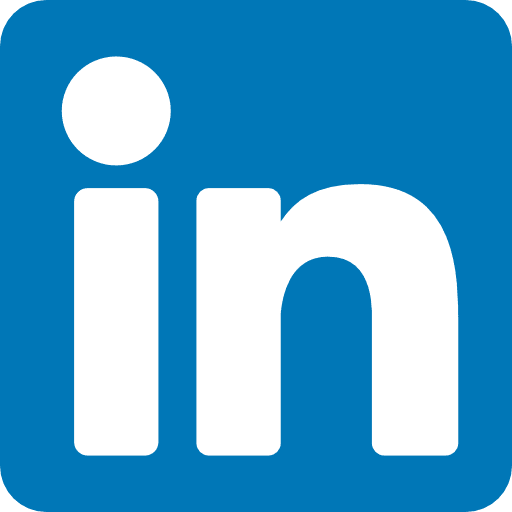 Linkedin logo in social network icon