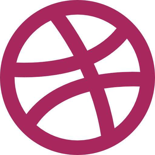 Dribbble logotype logo social media icon Dribbble logotype logo social media icon