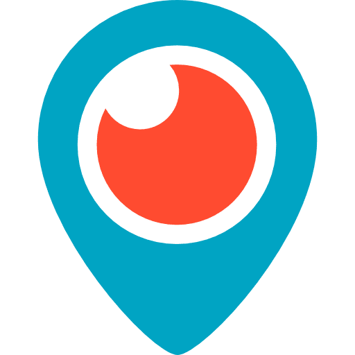 Periscope logotype brand social media icon Periscope logotype brand social media icon