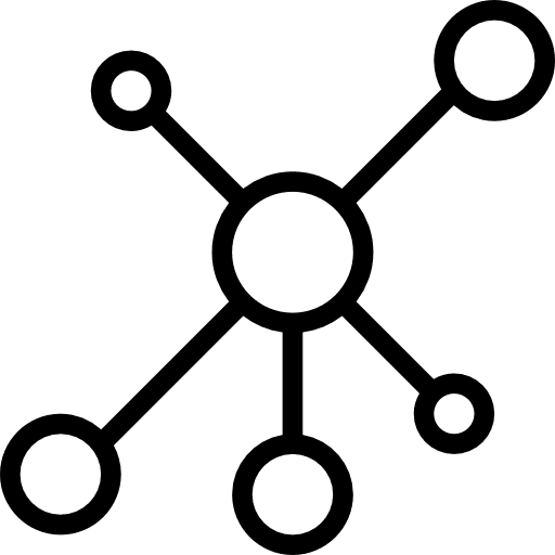 Network network connector marketing icon