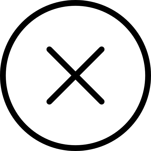 Error ex clear equis icon