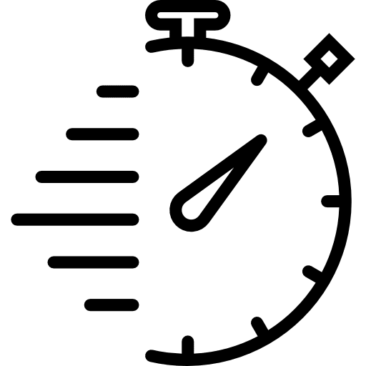 Stopwatch fast short term wait icon