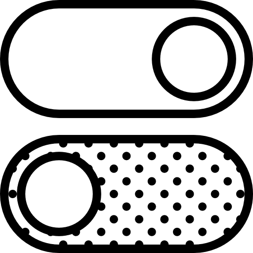 Switch web page toggle switch on icon