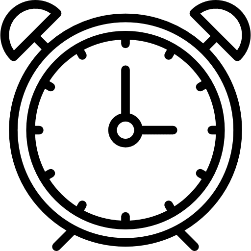 Alarm clock timer clock time icon