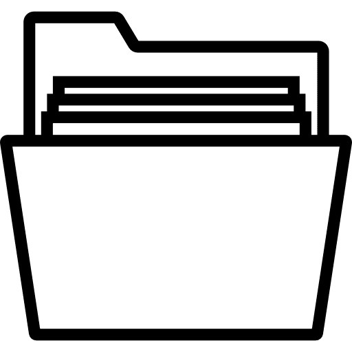 Folder data storage storage file storage icon