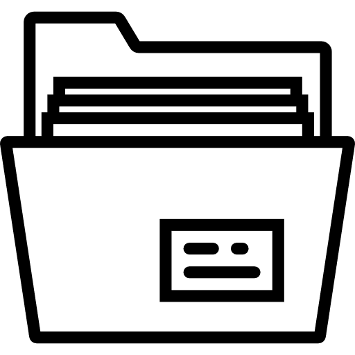 Folder office material data storage interface icon