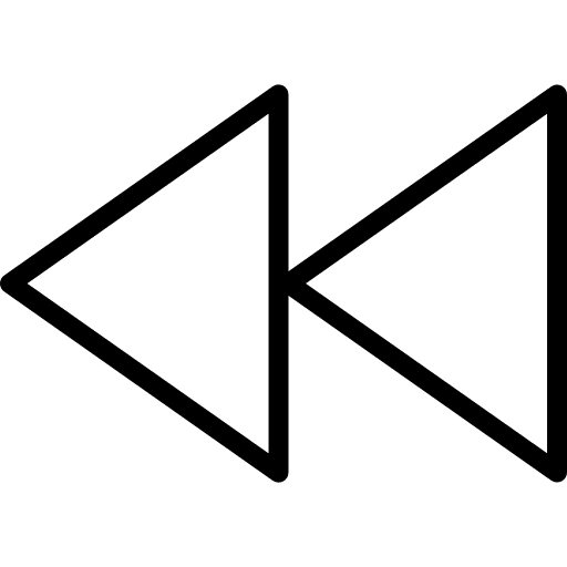 Rewind arrows rewind multimedia option icon