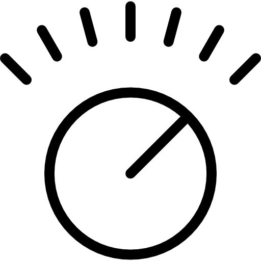 Volume control interface regulator wheel icon